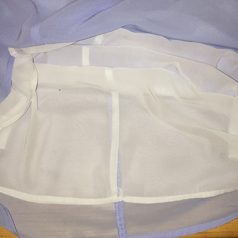 Blue Razor Back Blouse - Picture 4 of 4